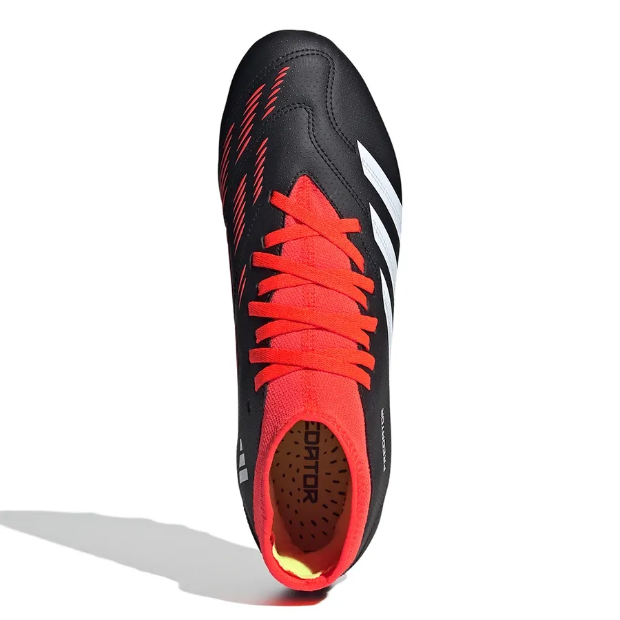 Imagen 4 de 8 de Botines adidas Predator-NEGRO/BLANCO/NARANJA FLUOR