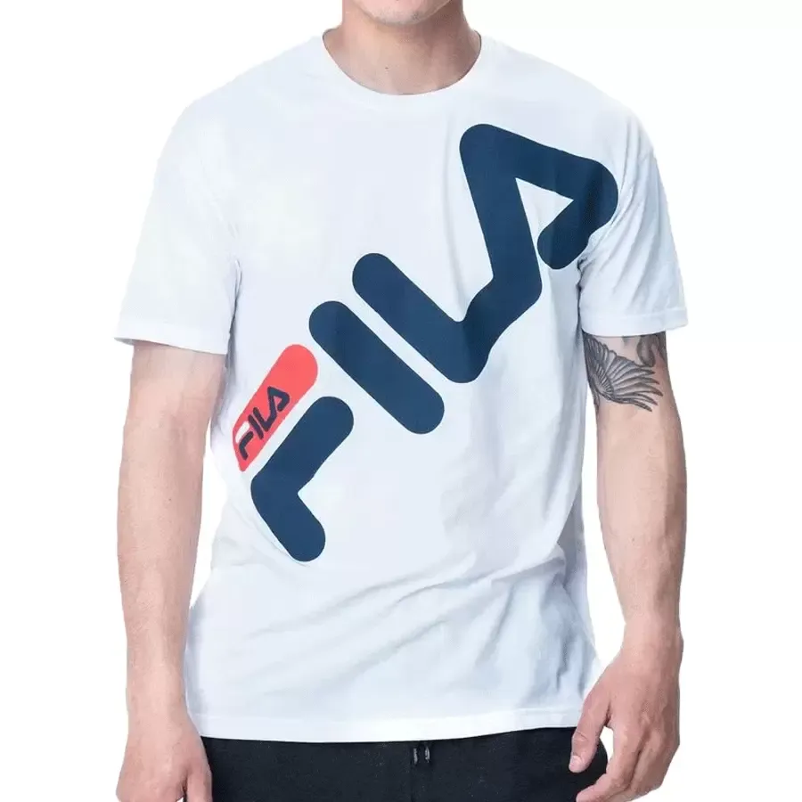 Imagen 0 de 3 de Remera Fila Logotype-BLANCO/MARINO/ROJO