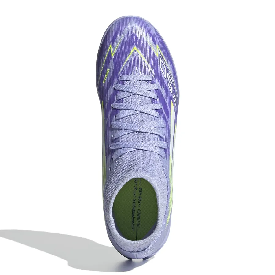 Imagen 3 de 7 de Botines adidas padel F50 Sparkfusion club-VIOLETA/LIMA/PÚRPURA