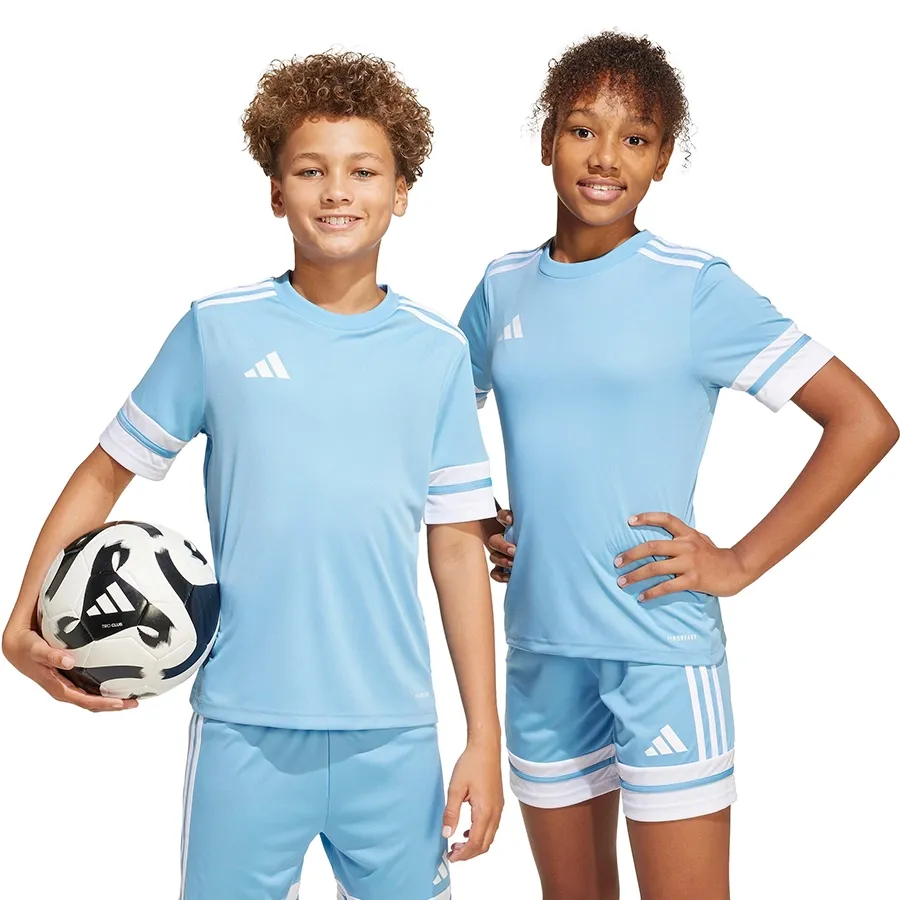 Imagen 4 de 5 de Camisa adidas Squadra 25-CELESTE/BLANCO