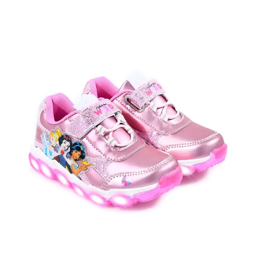 Imagen 2 de 4 de Zapatillas Footy Princesas Con Luz-ROSA/BLANCO