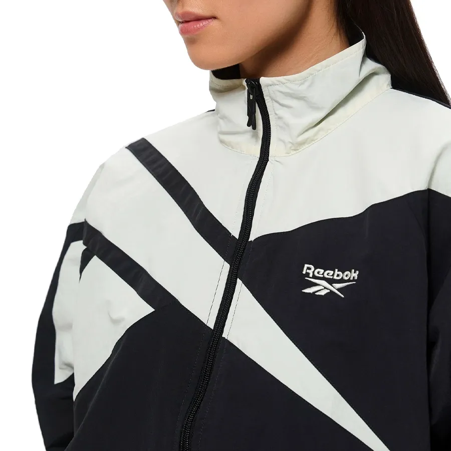 Imagen 2 de 5 de Campera Reebok Open Hem vector track-NEGRO/HUESO