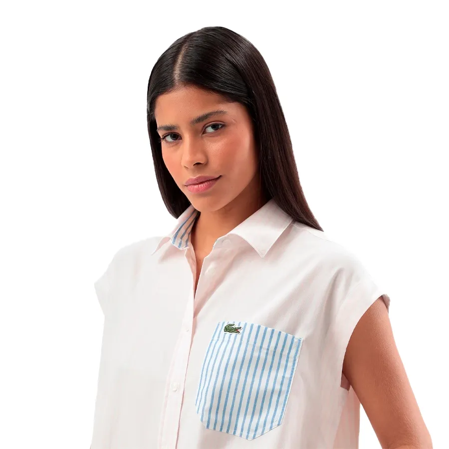 Imagen 2 de 4 de Camisa Lacoste -ROSA/BLANCO/AZUL