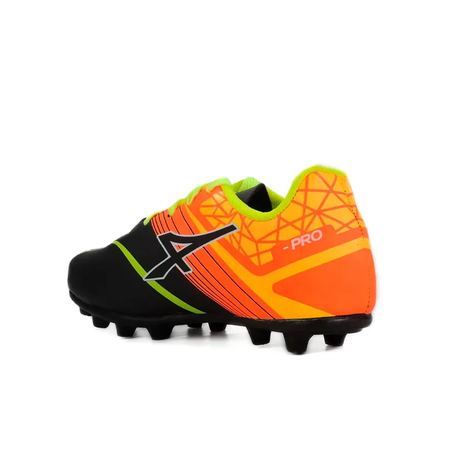 Imagen 2 de 3 de Botines Athix Stamina Kids Tf 47-VERDE FLUOR/NARANJA/NEGRO