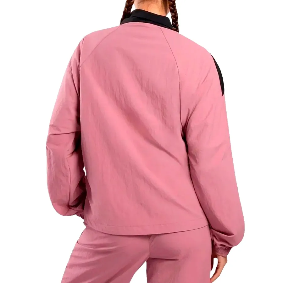 Imagen 1 de 2 de Campera Reebok Icon Open Hem Tracktop-ROSA VIEJO/NEGRO