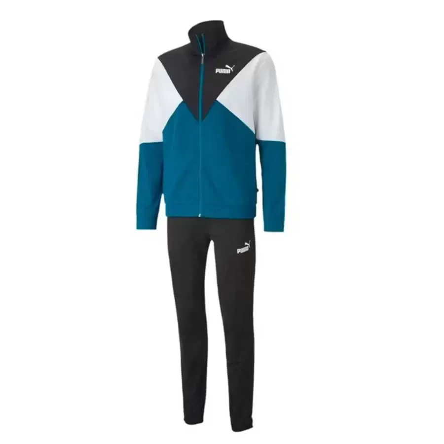 Imagen 1 de 2 de Conjunto Puma Cb Retro Tracksuit Woven Cl-NEGRO/TURQUESA