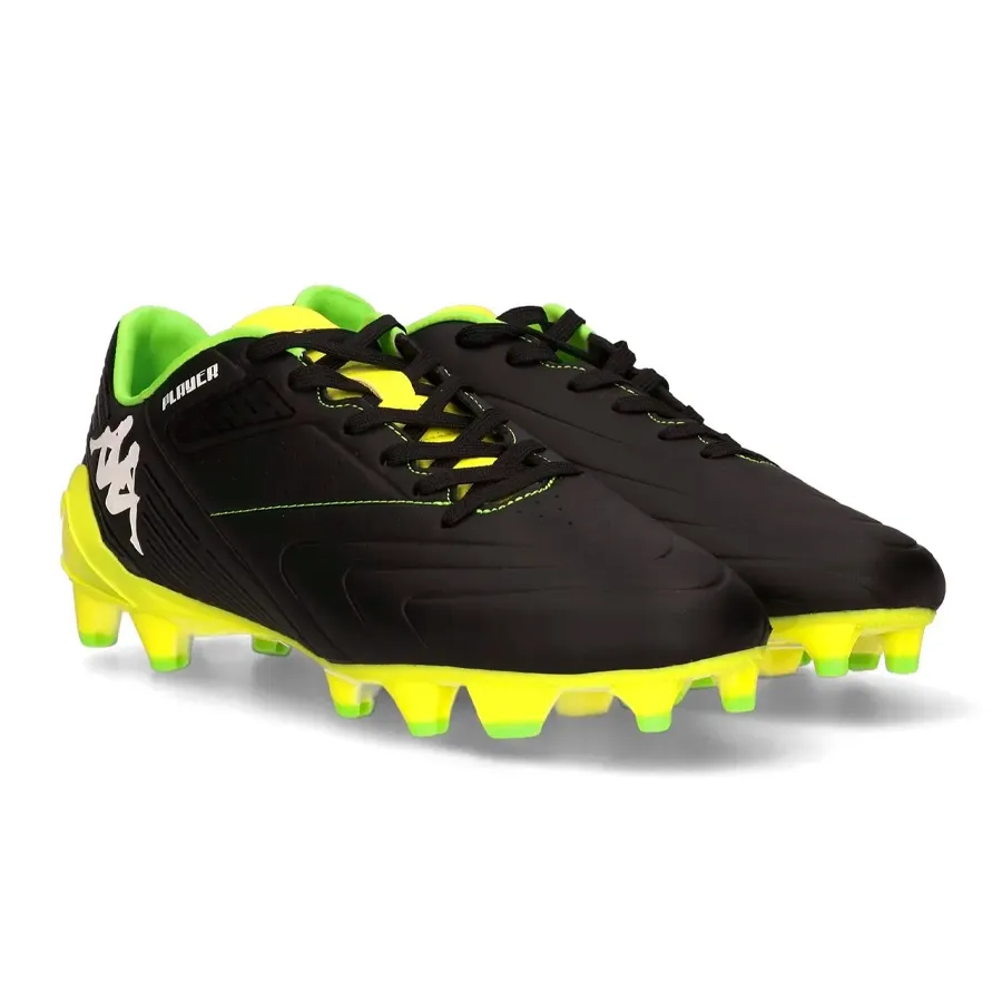 Imagen 1 de 5 de Botines Kappa Player Mid Fg-NEGRO/AMARILLO FLUOR