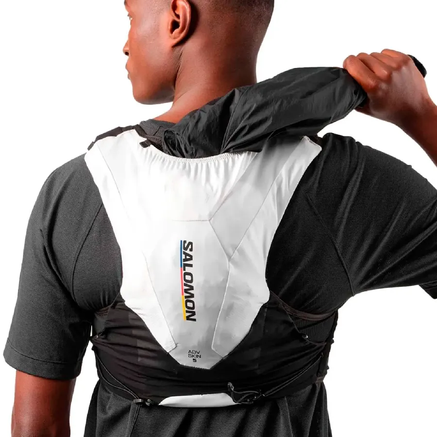 Imagen 3 de 6 de Chaleco Salomon ADV Skin 5-BLANCO/NEGRO