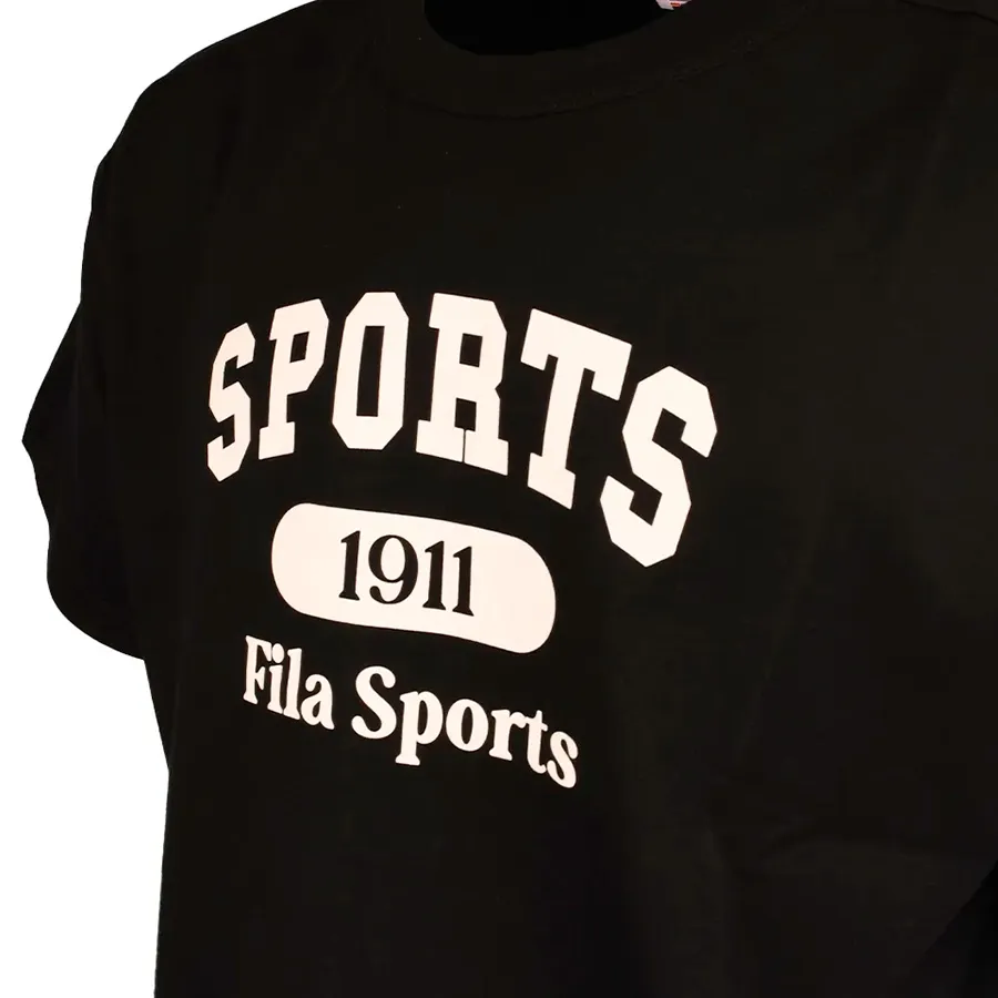 Imagen 2 de 3 de Remera Fila Essential 1911-NEGRO/BLANCO