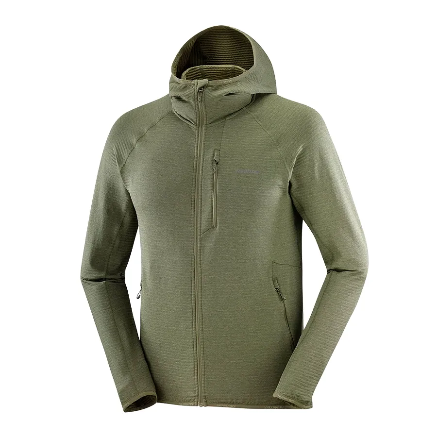 Imagen 2 de 7 de Campera Salomon Essential Lightwarm-VERDE MUSGO