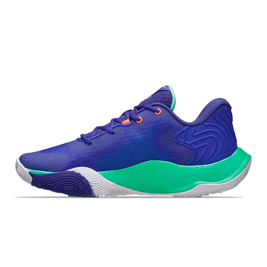 Imagen 2 de 4 de Zapatillas Under Armour Buzzer-AZUL/VERDE AGUA