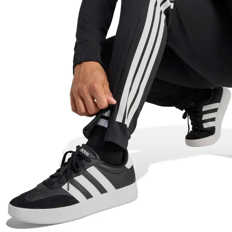 Imagen 4 de 5 de Pantalón adidas Sereno 3 Stripes-NEGRO/BLANCO