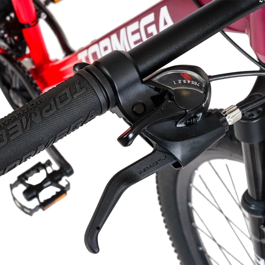 Imagen 7 de 8 de TopMega Mountain Bike Sunshine Aluminio R29 21vel-CORAL/VIOLETA