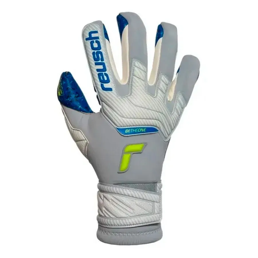 Imagen 0 de 3 de Guantes Reusch Attrakt Supreme-GRIS/AZUL/LIMA