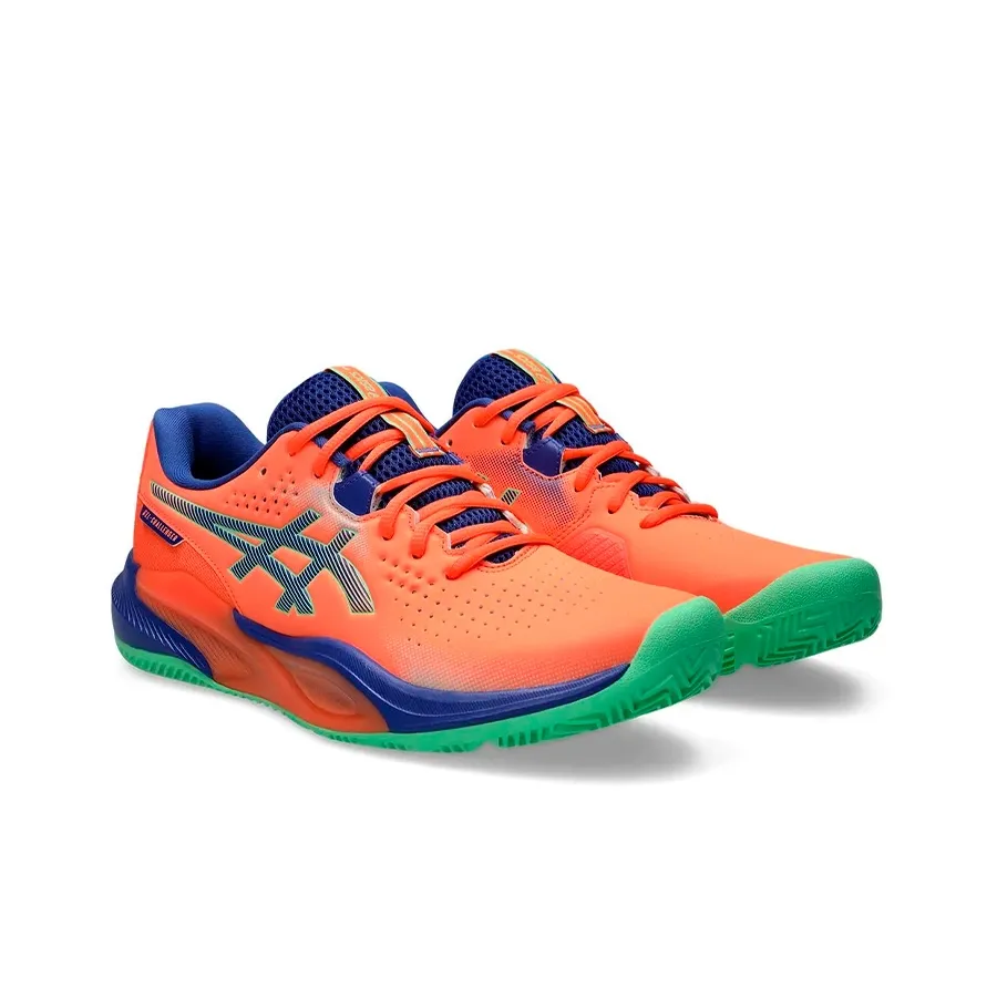 Imagen 1 de 7 de Zapatillas Asics Gel Challenger 15 Padel-CORAL/AZUL/VERDE FLUOR