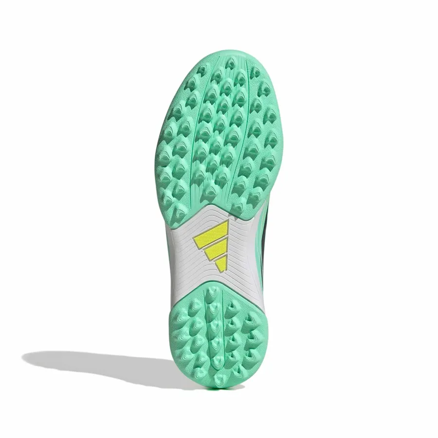 Imagen 4 de 7 de Botines Multitapón adidas F50 Hyperfast Club Tf-TURQUESA-NEGRO-AMARILLO-FLUOR