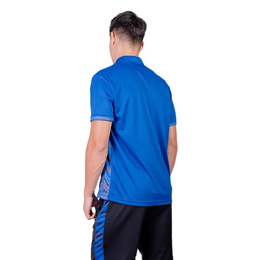 Imagen 2 de 3 de Remera Fiume Sport Polo 23 Godoy Cruz-AZUL FRANCIA/NEGRO
