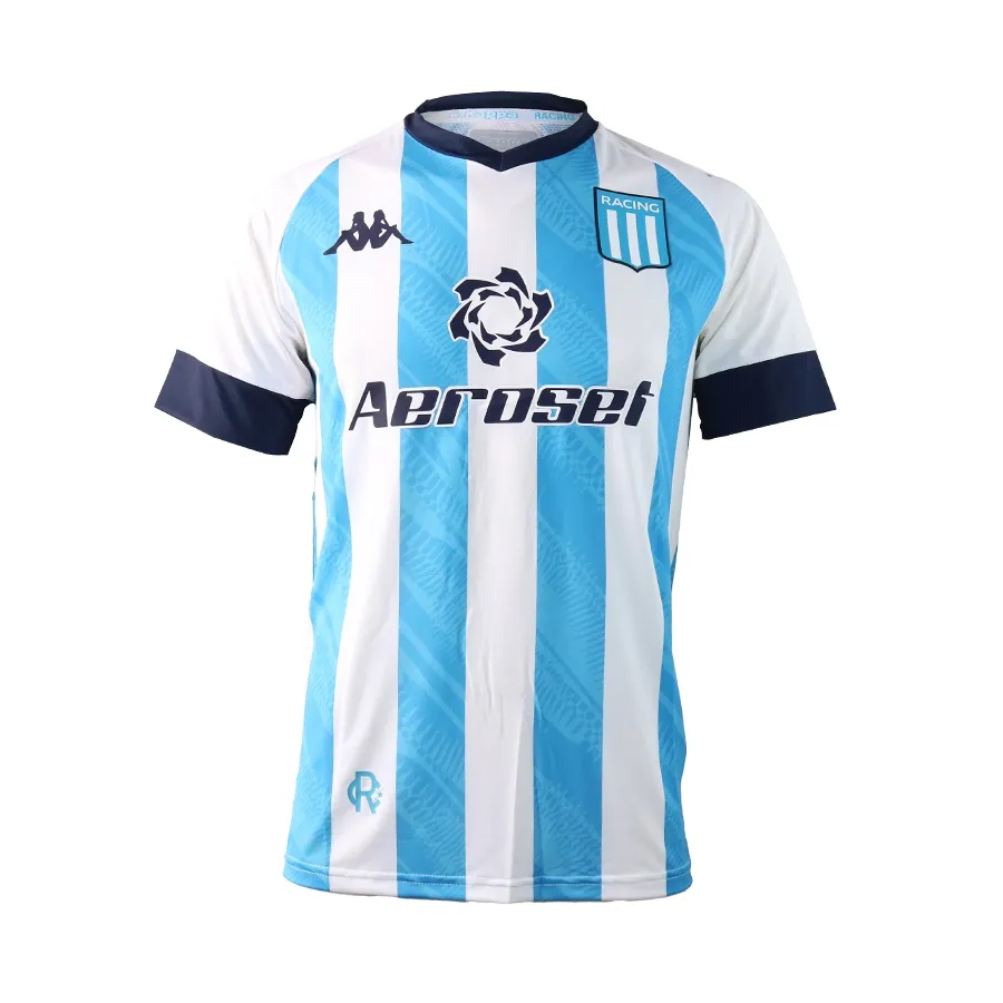 Imagen 3 de 5 de Camiseta Kappa Racing Club Kombat Home Player-CELESTE/BLANCO