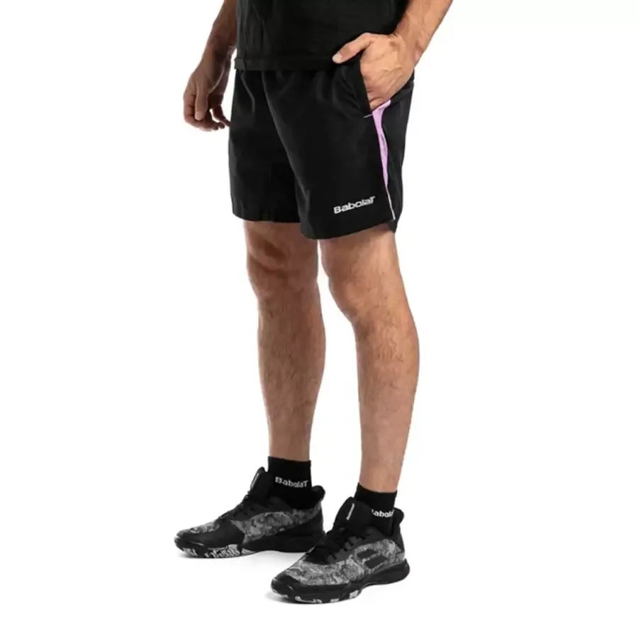 Imagen 2 de 3 de Shorts Babolat Team 2021-NEGRO/VIOLETA