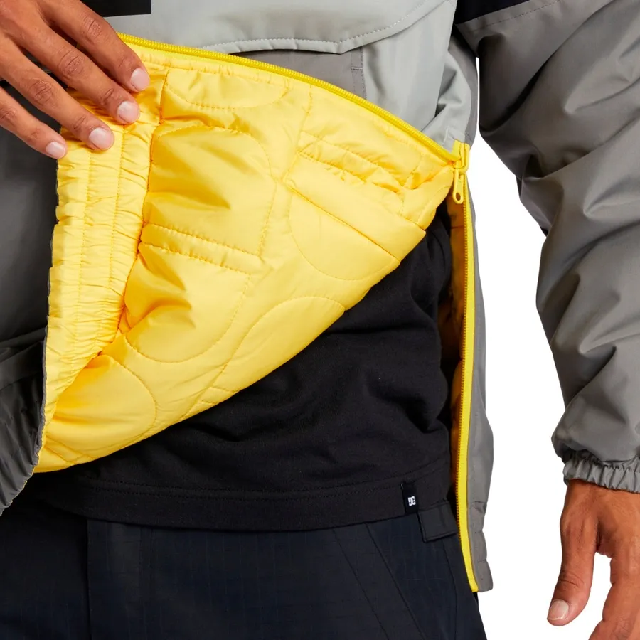 Imagen 2 de 6 de Buzo Dc Snow Nexus Rev Anorak-NEGRO/GRIS/AMARILLO