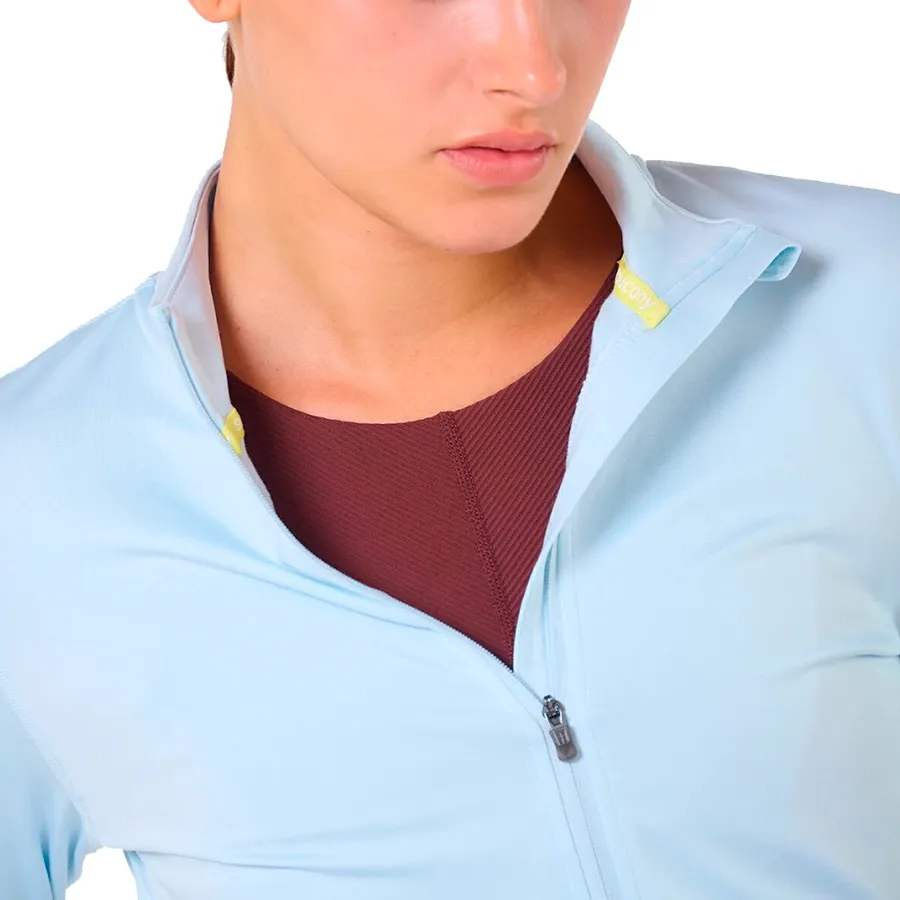 Imagen 1 de 3 de Campera Saucony Solstice Full Zip-CELESTE