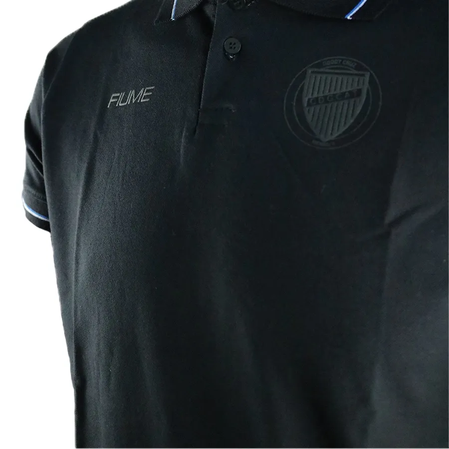 Imagen 3 de 4 de Remera Fiume Sport Polo Casual Premium-NEGRO
