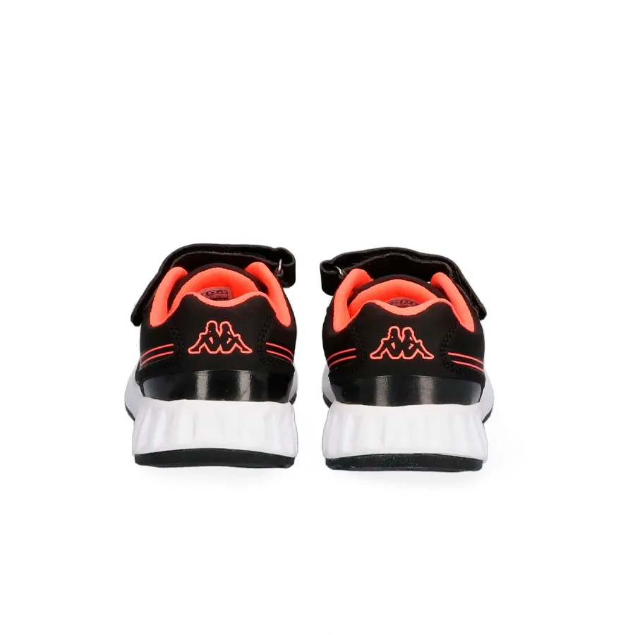 Imagen 3 de 6 de Zapatillas Kappa Logo Fasterpu Kid-NEGRO/CORAL FLUOR