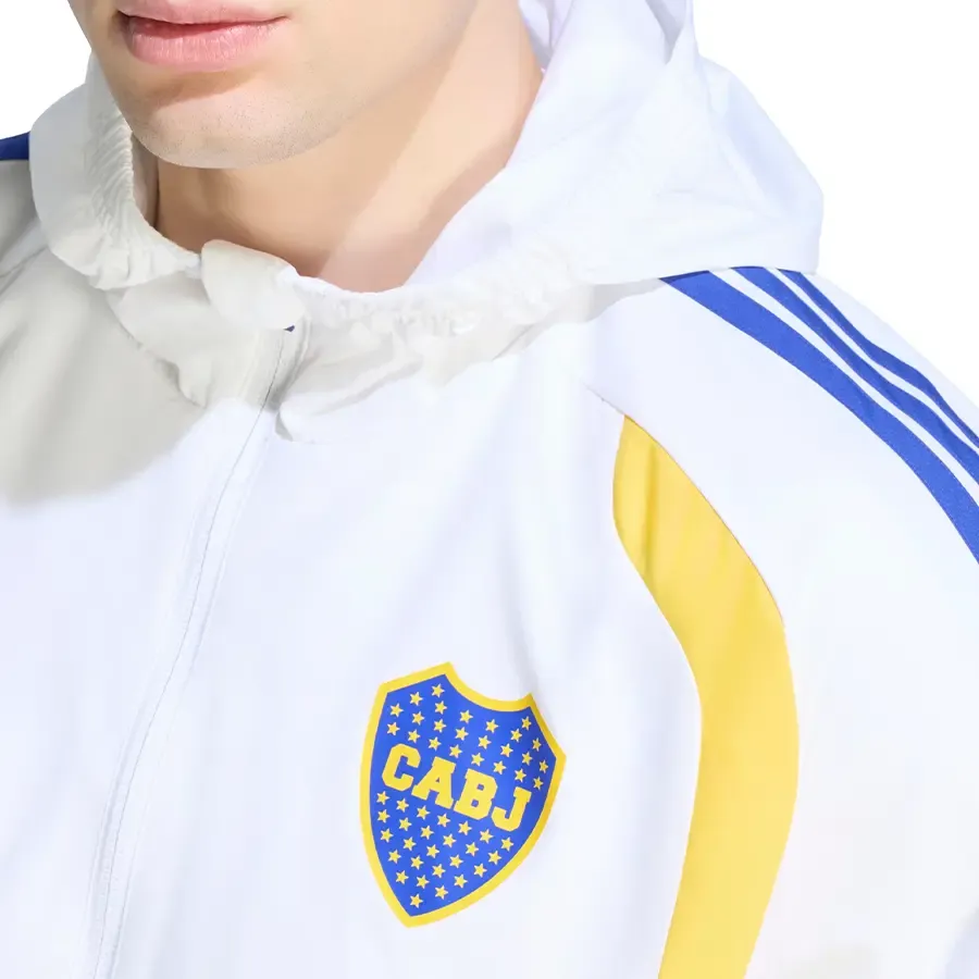 Imagen 3 de 5 de Campera adidas Boca Juniors Tiro26 Competition All Weather-BLANCO/AZUL/AMARILLO