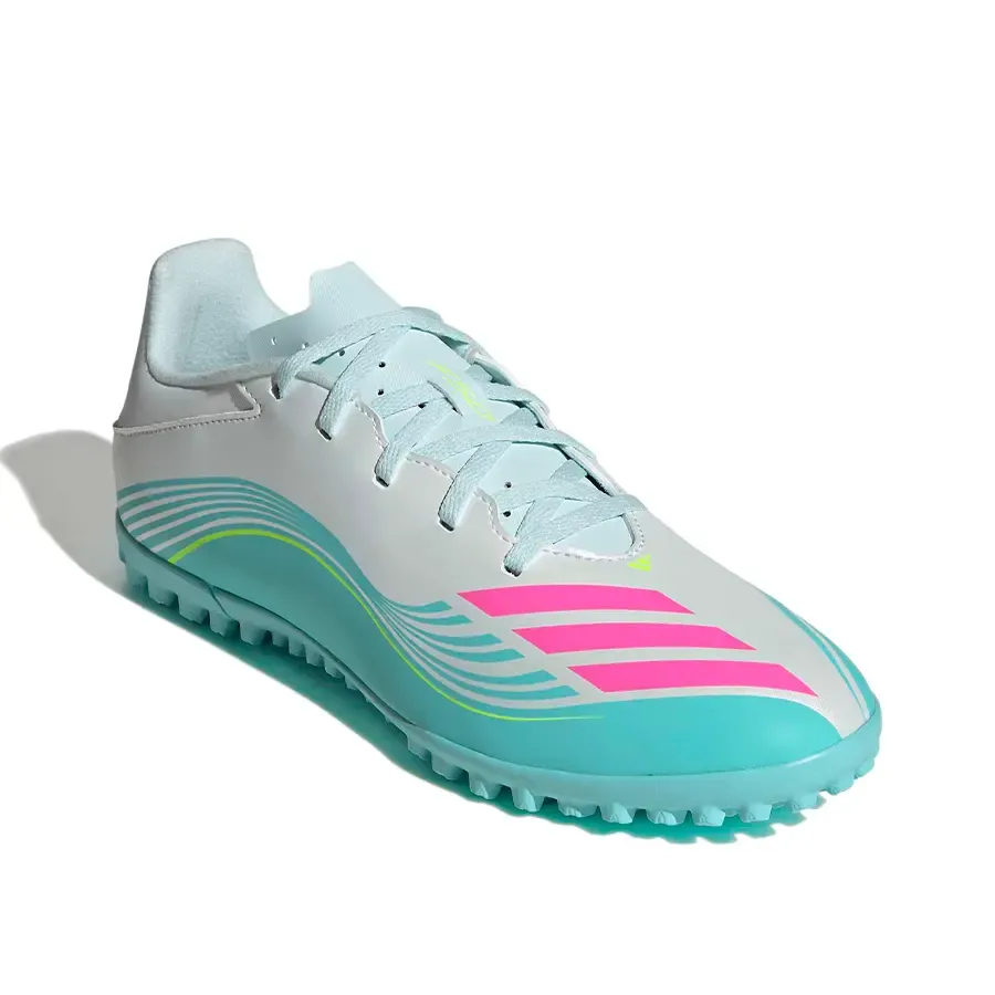 Imagen 1 de 7 de Botines adidas F50 Messi Club Tf-BLANCO/TURQUESA/FUCSIA