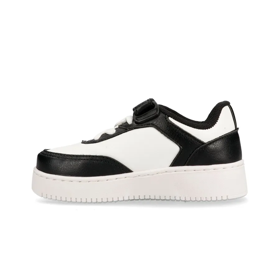 Imagen 3 de 5 de Zapatillas Kappa Logo Linate Velcro Kid-NEGRO/BLANCO