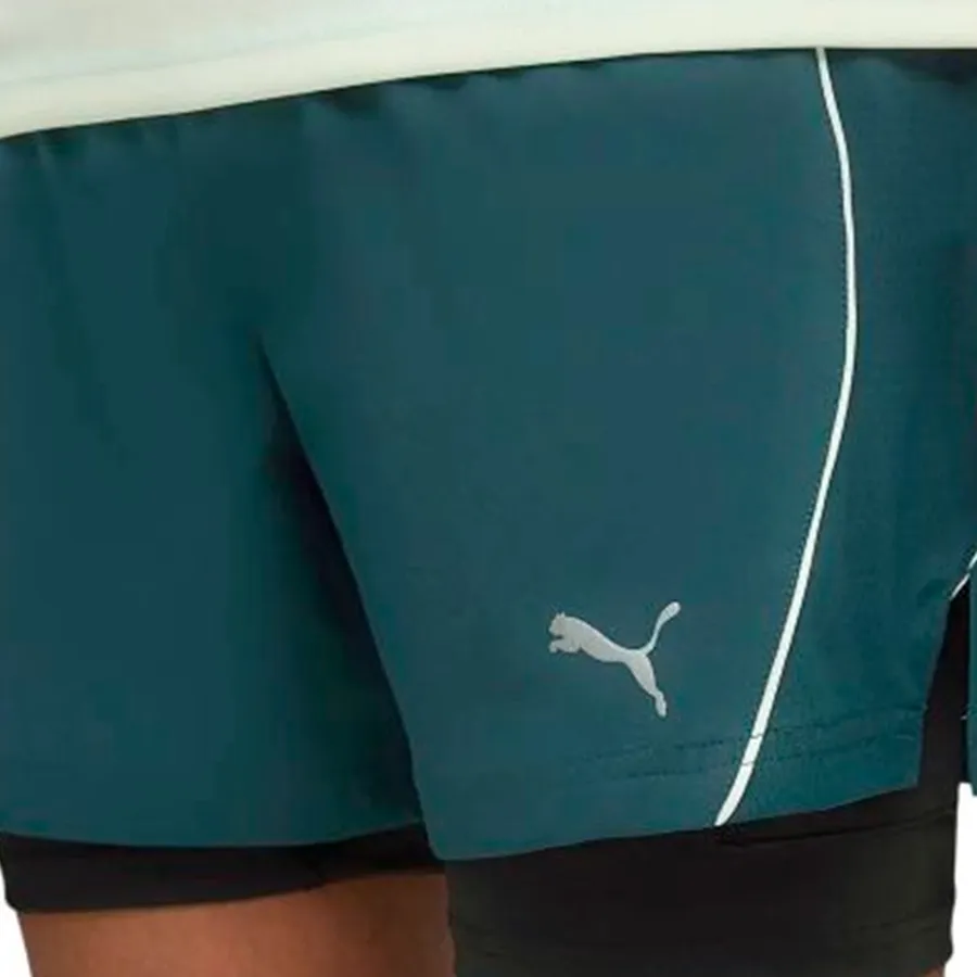 Imagen 2 de 3 de Short Puma Run Velocity 2-In-1-VERDE