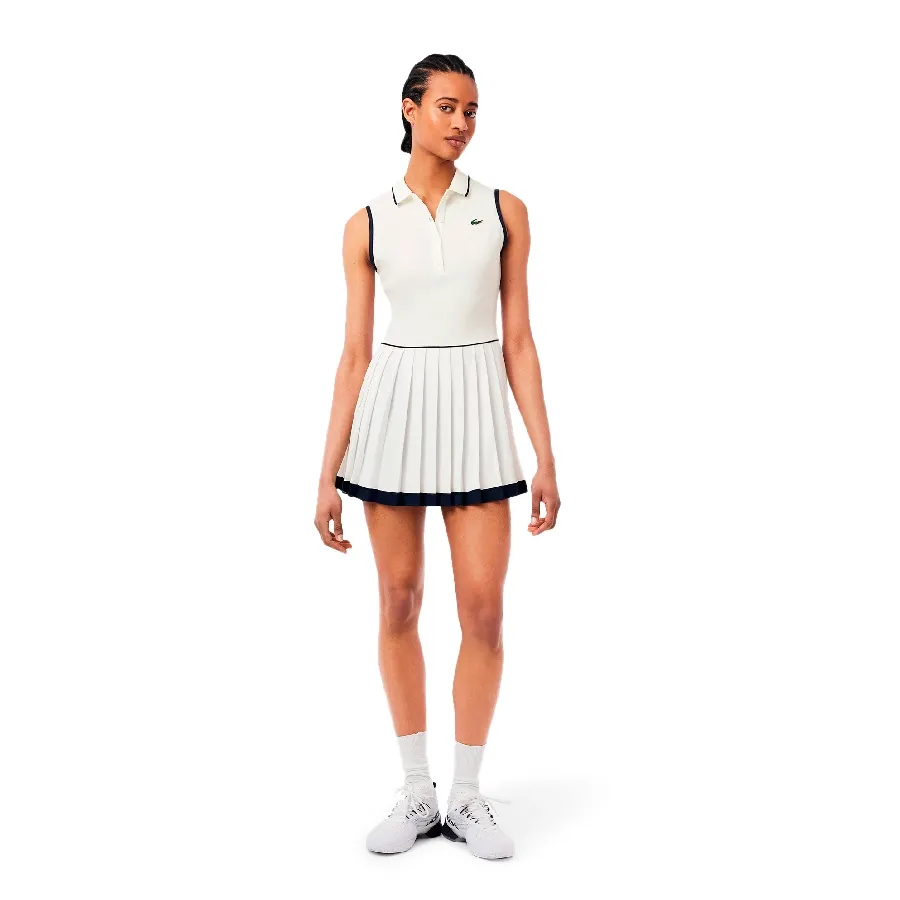 Imagen 0 de 4 de Vestido Lacoste Heritage Ultra Dry-BLANCO/AZUL MARINO