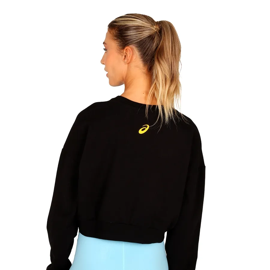 Imagen 1 de 4 de Buzo Asics Outline Aw22-NEGRO/AMARILLO