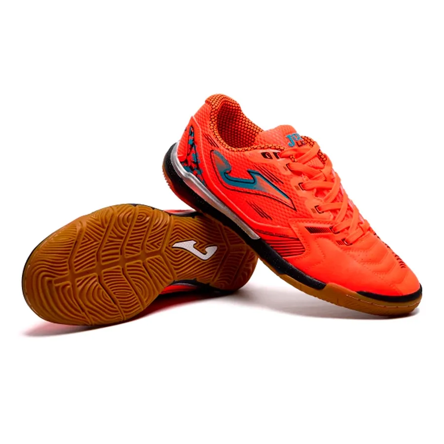 Imagen 1 de 6 de Botines Joma Liga 5 In-NARANJA FLUOR/VERDE AGUA/NEGRO