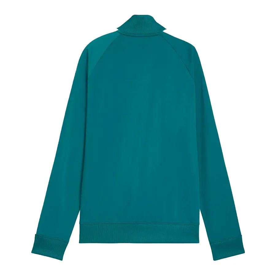 Imagen 2 de 3 de Campera Puma T7 Foundation Poly Track-VERDE AGUA/BLANCO