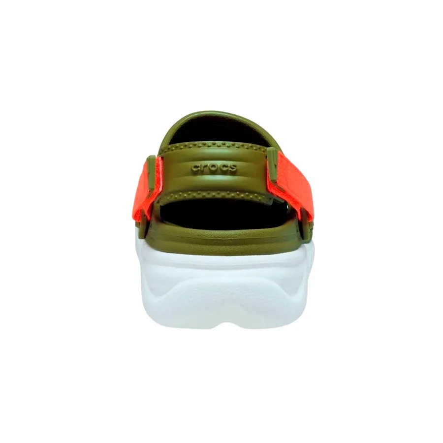 Imagen 2 de 4 de Sandalias Crocs Duet Max II Clog-OLIVA/NARANJA