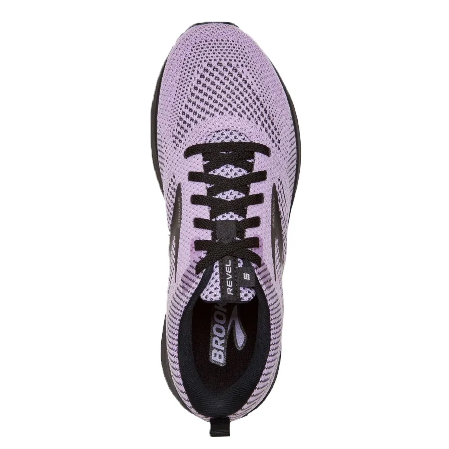 Imagen 2 de 5 de Zapatillas Brooks Revel 5-LILA/NEGRO