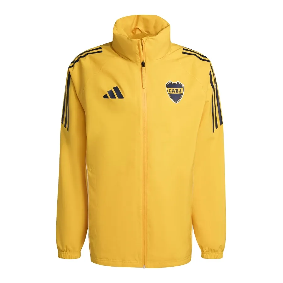 Imagen 2 de 5 de Campera adidas de Lluvia Boca Juniors Tiro 25-AMARILLO/NEGRO