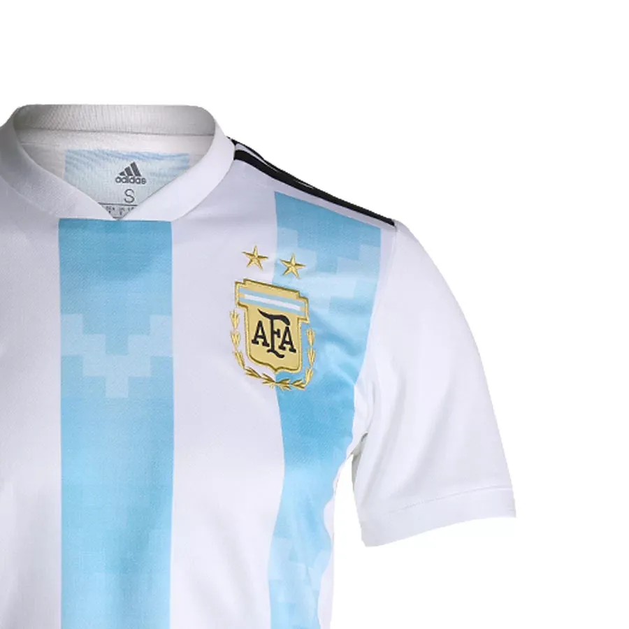 Imagen 3 de 4 de Camiseta adidas Oficial Selección Argentina-BLANCO/CELESTE