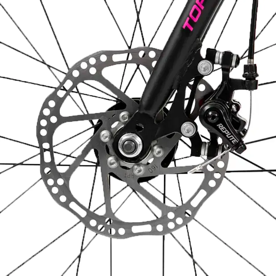 Imagen 4 de 7 de Bicicleta TopMega Slider R20 7V-NEGRO/FUCSIA