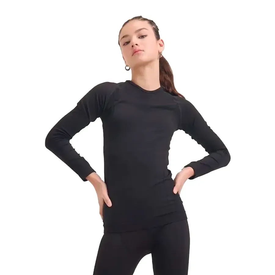 Imagen 2 de 4 de Remera Térmica Atomik Mess Seamless-NEGRO