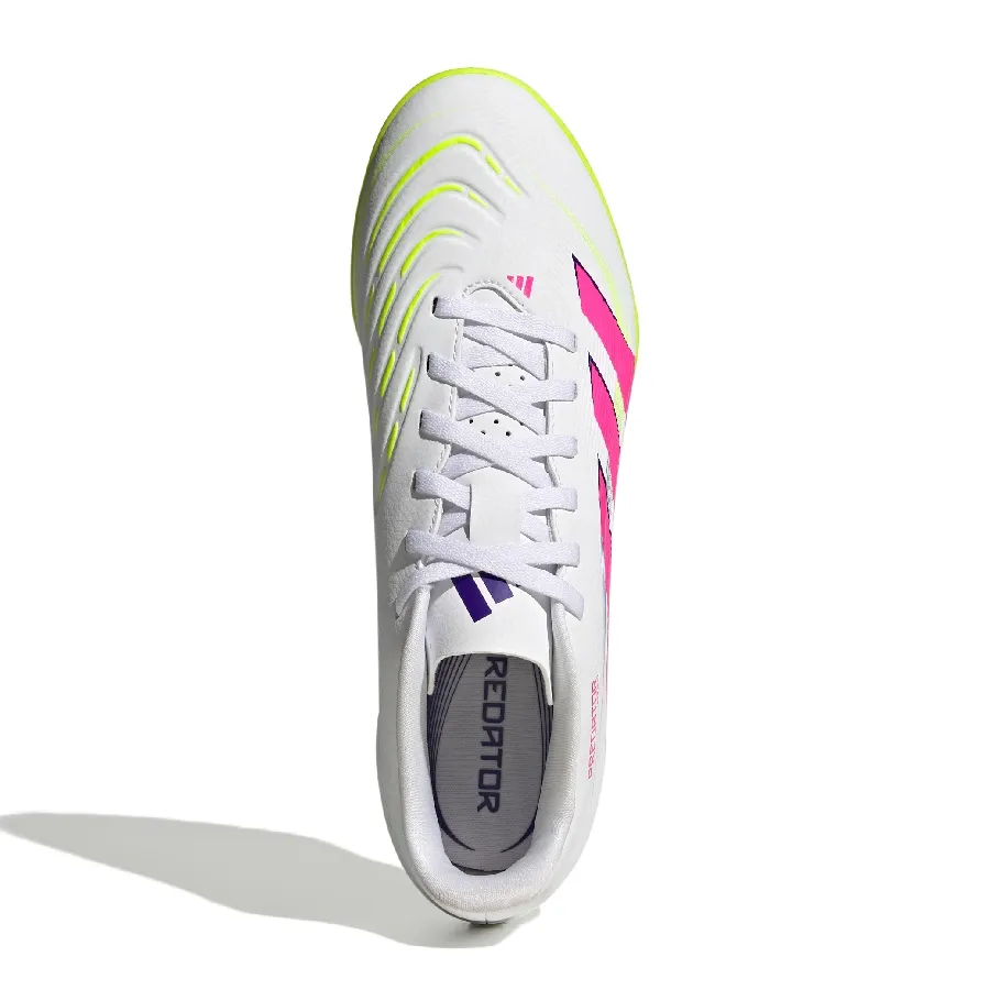 Imagen 3 de 7 de Botines adidas Predator Club Tf-BLANCO/ROSA FLUOR/AMARILLO FLUOR
