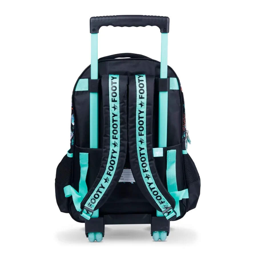 Imagen 2 de 5 de Mochila Footy Carro Pro Gamer 18″-MARINO/NEGRO/VERDE AGUA
