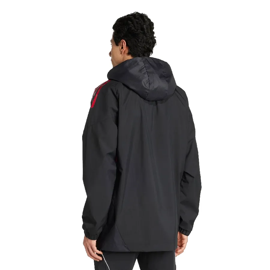 Imagen 2 de 5 de Campera adidas All-Weather de River Plate Tiro 25 Competition-NEGRO/ROJO