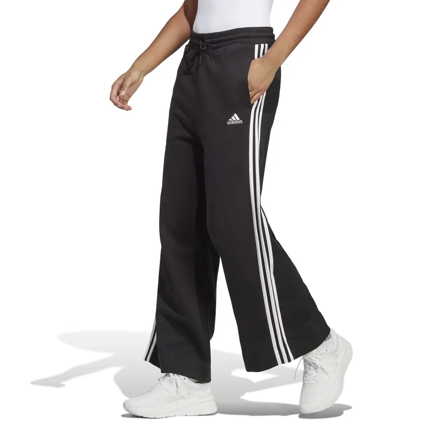 Imagen 1 de 5 de Pantalón adidas W 3s Ft Wide Pt-NEGRO/BLANCO