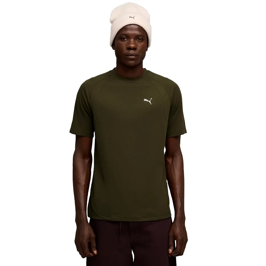 Imagen 0 de 4 de Remera Puma Evostripe Tee-VERDE OLIVA
