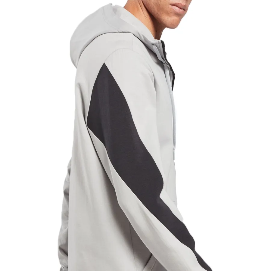 Imagen 3 de 5 de Campera Reebok Dreamblend Fz Hoodie-GRIS