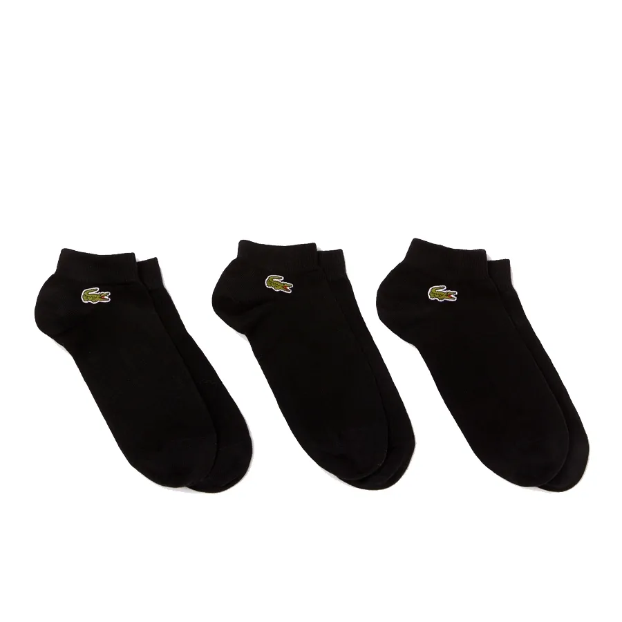 Imagen 0 de 2 de Medias Lacoste Pack X 3-NEGRO