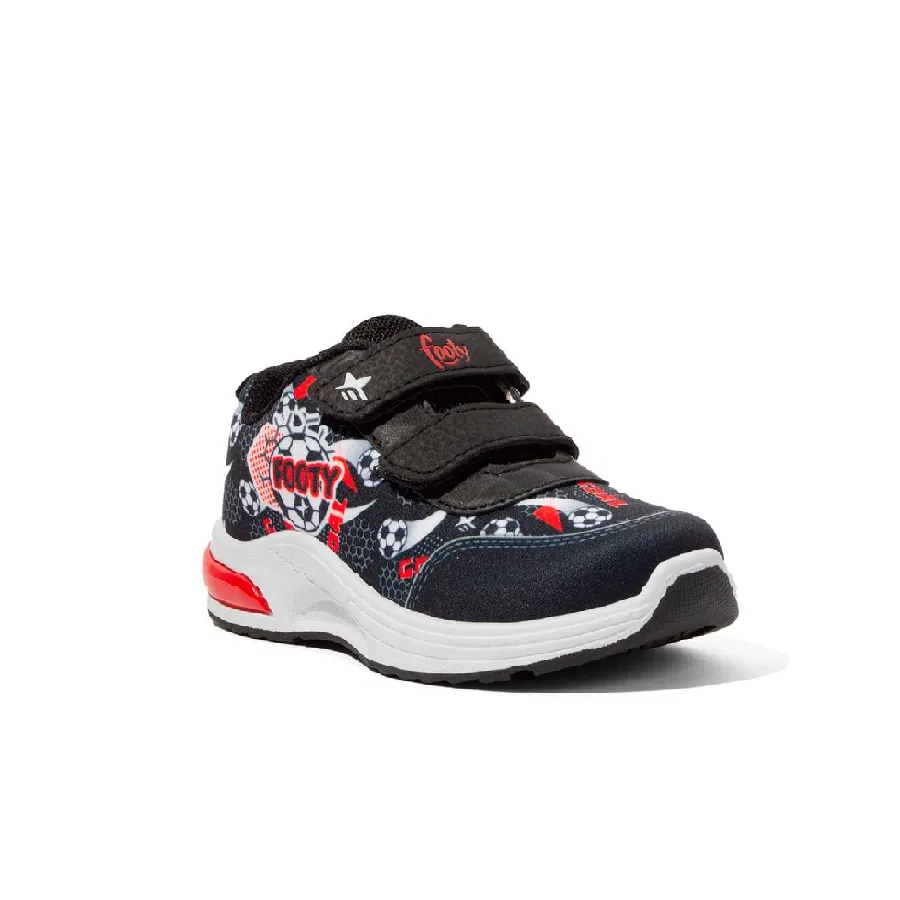 Imagen 1 de 4 de Zapatillas Footy Inyectada C/Luz-NEGRO/BLANCO
