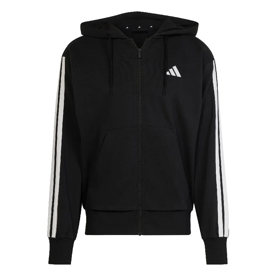 Imagen 1 de 4 de Campera adidas Essentials 3-stripes French Terry-NEGRO